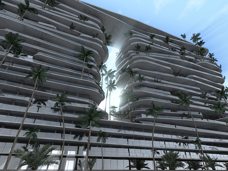 Ciel Rouge Création - Architecture - Projet - Immeuble d'appartements de luxe a Abu Dhabi 