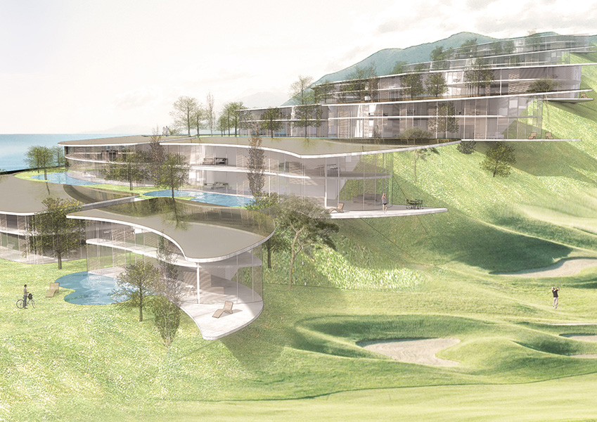 Ciel Rouge Creation - Architecture - Project for an environmental town in Montenegro