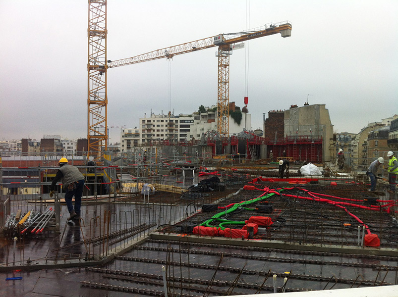 Ciel Rouge création - Architecture - Logements collectifs - Logements sociaux écologiques et paysagers - Travaux - Croix Nivert - Paris