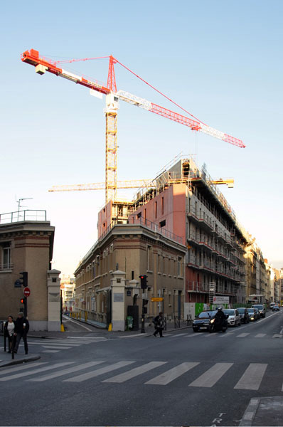 Ciel Rouge création - Architecture - Logements collectifs - Logements sociaux écologiques et paysagers - Travaux - Croix Nivert - Paris