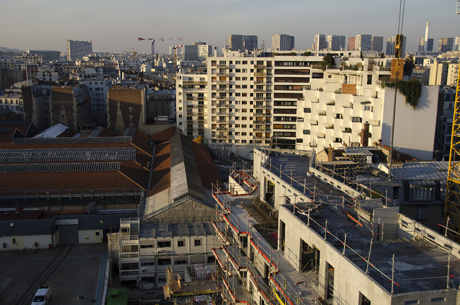 Ciel Rouge création - Architecture - Logements collectifs - Logements sociaux écologiques et paysagers - Travaux - Croix Nivert - Paris