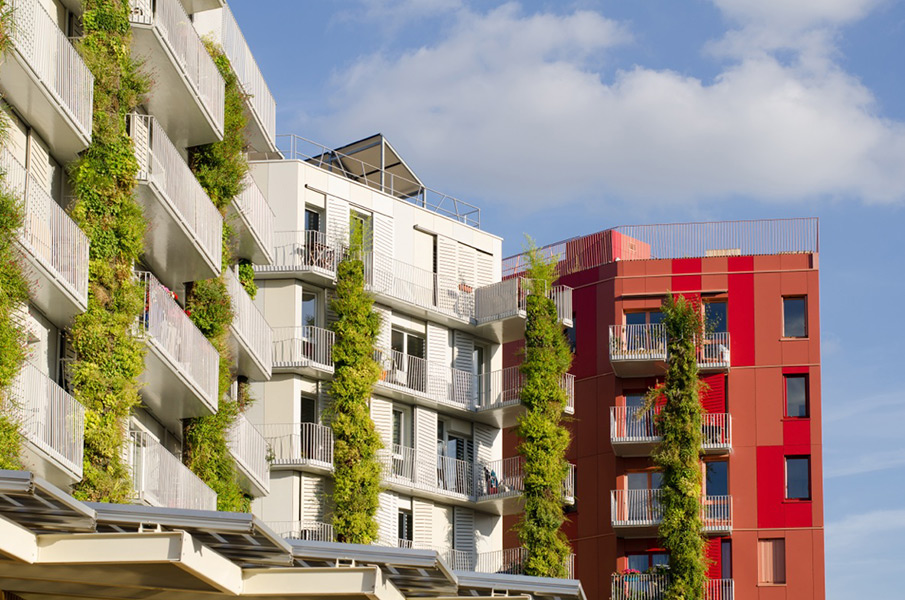 Ciel Rouge Création - Architecture - Family housing - Social housing Croix Nivert - Paris