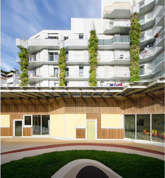 Ciel Rouge Création - Architecture - Family housing - Social housing Croix Nivert - Paris