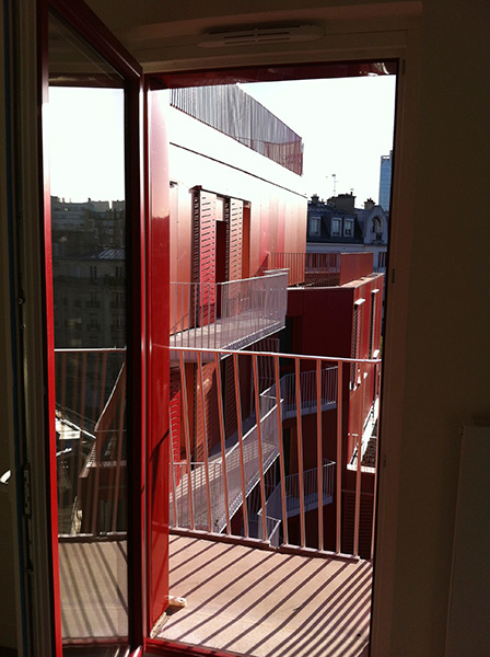 Ciel Rouge Création - Architecture - Family housing - Social housing Croix Nivert - Paris